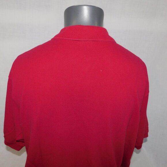 Lacoste Mens 9 (4XL) Burgundy Pique Polo Shirt - Picture 11 of 13